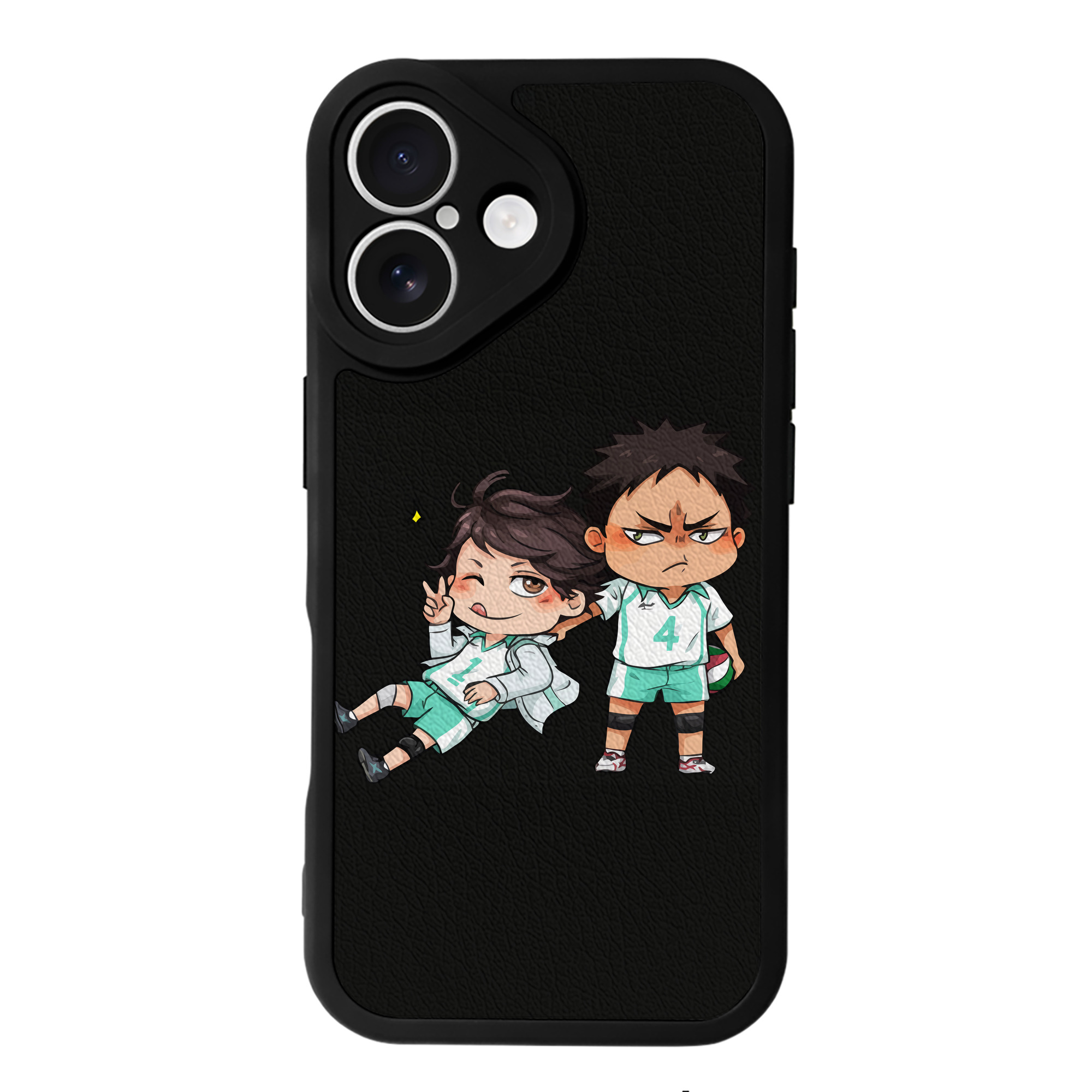 （画像用） ハイキュー!! Haikyu!! 【iPhone 16シリーズ対応】シリコンスマホケース（レザー調） 材質：シリコン